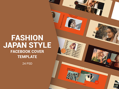 Fashion Japan Style Facebook Cover Templates business buy clothes clothing cloths coupon deal discount dress fashion flat flat design gif instagram marketing multipurpose page promotion retargeting sale