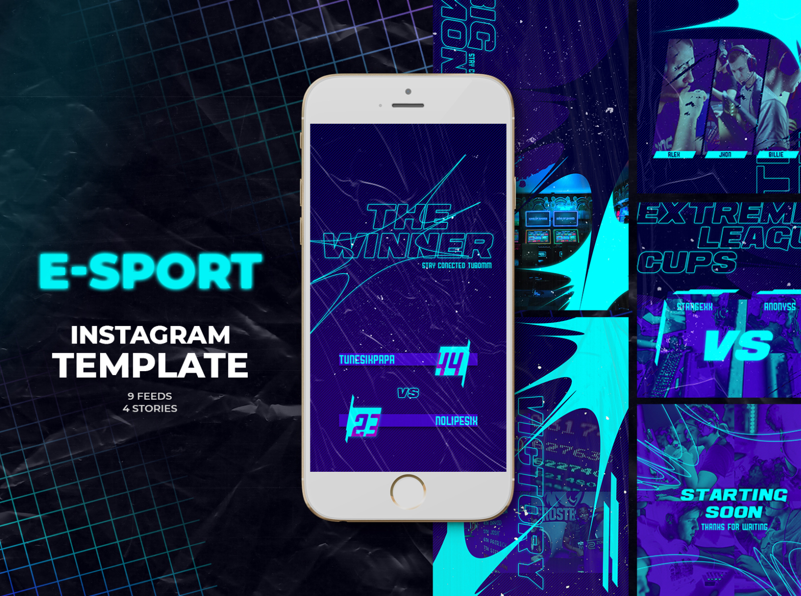 E Sport Instagram Templates by Azzahro std on Dribbble