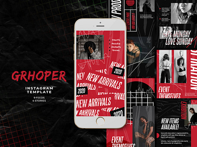 Grhoper Instagram Templates adroll animated animated banner azruca banner pack banners business buy clothes clothing cloths coupon deal discount dress fashion flat flat design gif instagram