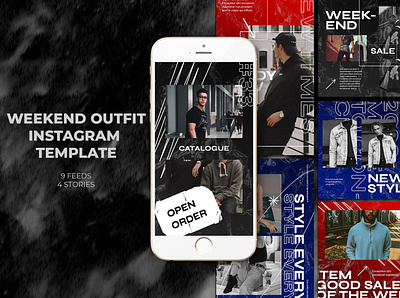 Weekend Outfit Instagram Templates adroll animated animated banner azruca banner pack banners business buy clothes clothing cloths coupon deal discount dress fashion flat flat design gif instagram