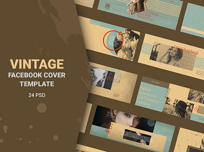 Vintage Facebook Cover Templates achievement adobe azruca badge badges clear colorful cover creative design effects facebook facebook cover fanpage fans image layered likes line photo