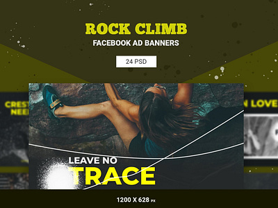 Rock Climb Facebook Ad Banner