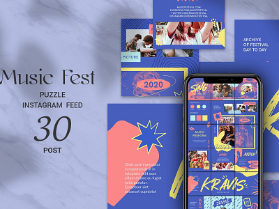 Music Fest Puzzle Instagram Feed