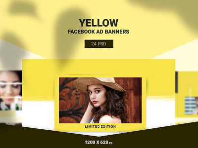 Yellow Facebook Ads Banners