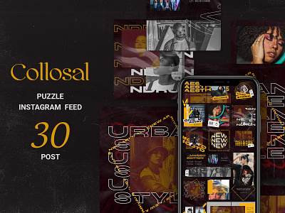 Collosal Puzzle Instagram Feed ads advertising autumn autumn season banner promotion fashion fashion ads fashion banner instagram instagram ads marketing october online shop online shopping promotions sales banners social media