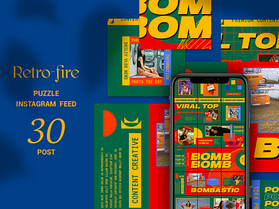 Retro-fire Puzzle Instagram Feed