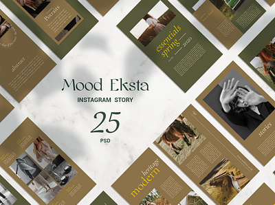 Mood Eksta Instagram Story fashion insta instagram instagram post marketing modern multipurpose portfolio promotions quotes sales shopping social media sport store stories studio