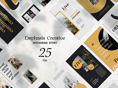 Emphasis Creative Instagram Story business fashion fashion stories insta instagram instagram template lifestyle stories luxury mask modern photo masks photographer photography post banners social social media social stories stories stories template
