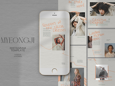 Myeongji Instagram Templates fashion banner fashion flyer fashion post fashion sale flyer greeting insta insta design insta post instagram instagram design instagram page instagram post instagram sale instagram store instagram template page storie photography post sale discount