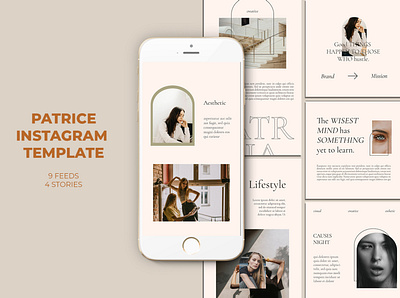 Patrice Instagram Templates azruca banner pack banners business buy clothes clothing cloths coupon deal discount dress fashion flat flat design gif instagram marketing multipurpose page