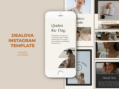 Dealova Instagram Templates banner pack banners business buy clothes clothing cloths coupon deal discount dress fashion flat flat design gif instagram marketing multipurpose page promotion