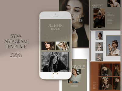 Syiva Instagram Templates fashion fashion post fashion sale insta insta design insta post instagram instagram design instagram page instagram post instagram sale instagram store instagram template page storie photography post sale discount sale post social media