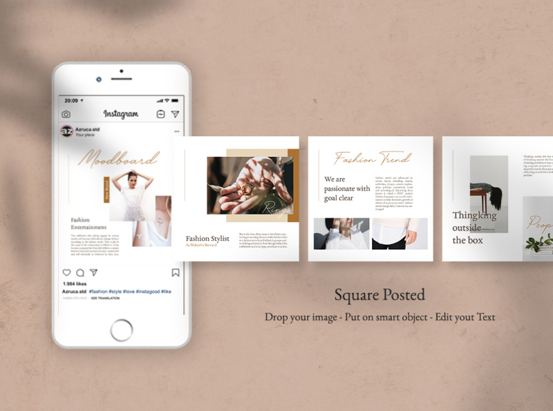 Moodboard Instagram Templates by Azzahro.std on Dribbble