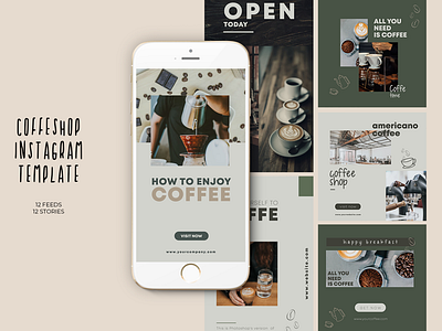 Coffeshop Instagram Templates