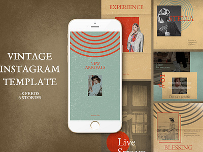 Vintage Instagram Templates advert advertisement business creative design event events fashion fashion show fashion week fashion weeks flyer template fresh graphic design instagram letter model modern designs socialmedia