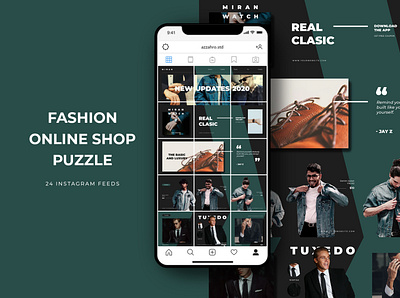 Fashion Online Shop Instagram Puzzle banner pack business buy clothes clothing deal design fashion instagram marketing