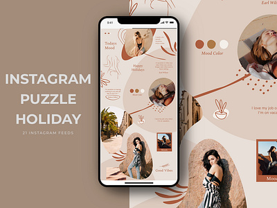 Instagram Puzzle Holiday Templates