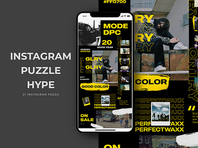 Instagram Puzzle Hype Templates campaign clothing discount dress dress store facebook ad fashion fashion style fashion week fast shipping flat design multipurpose offer post psd sale shopping social media banner social media newsfeed