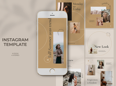 Fashion Instagram Templates banner pack banners business clothes clothing discount dress fashion instagram marketing
