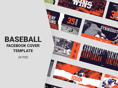 Baseball Facebook Cover Templates advert band baseball club cover creative event events facebook facebook cover flyer league line major league party party flyer promotion promotional psd social media