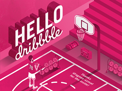 Hello Dribbble! 😃 affinity designer debut debutshot hello dribbble illustration vector vector art vector illustration