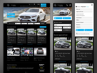 Car showroom website