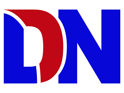 LDN Logo (nền trắng, logo màu xanh và đỏ)