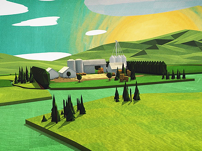 Low Poly Farm 3d ag agriculture animation art direction farm low poly video