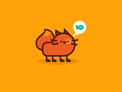 Fishy Cat cat character fish fishy game illustration kitty meow