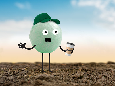 Granule Talk agriculture campaign character coffee granule illustrator nitrogen talk