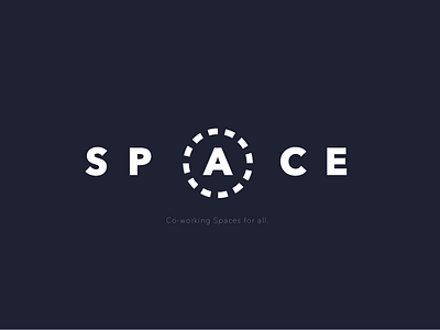 Space Co-Working logo logo space thirtylogos white