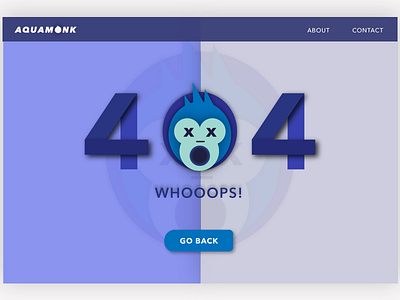 404 page 006 404 aqua blue dailyui page ui web