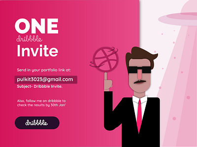 One Dribbble Invite.