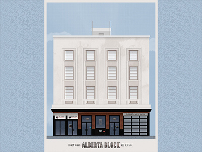 Alberta Block architecture color design geometric graphic design illustration illustrator lines low poly photoshop poster print