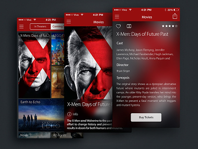 Cinemark Theater Brazil - iOS 7 app cinemark ios7 iphone movie theater