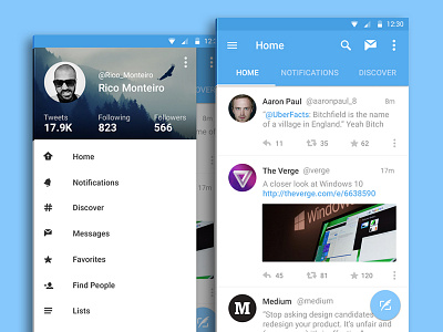 Twitter for Android - Material Design