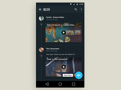 Deezer Material Design