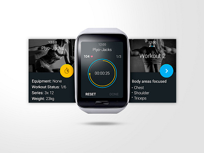 Fitness app for Samsung Galaxy Gear S