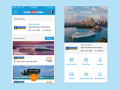 Cruise Countdown by Cruise Sale Finder countdown cruise dashboard explore ios9 iphone travel trip