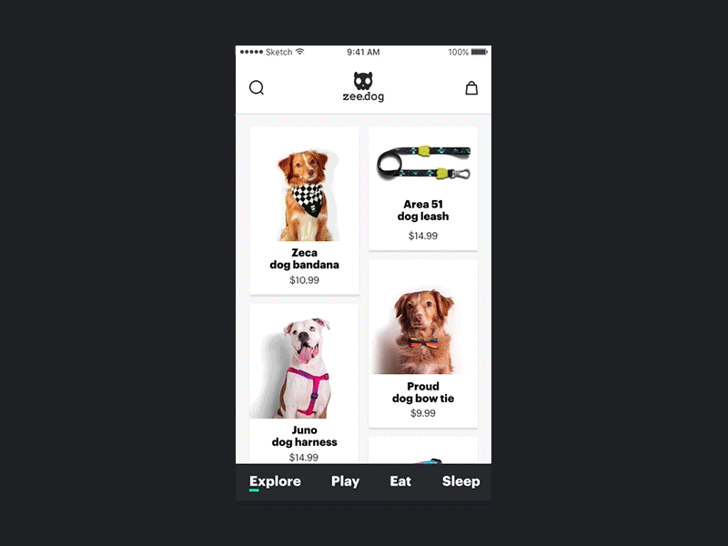 Zeedog Shopping App