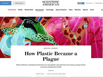 How Plastic Became a Plague - Editorial Concept advertising art cover design digital art digital illustration drawing illustration