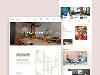 Ideas Cartel UI design hotel iinterface interface ui webflow website