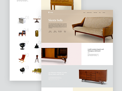 Refurbished Furniture Website design furniture interaction interface interior ui ux website