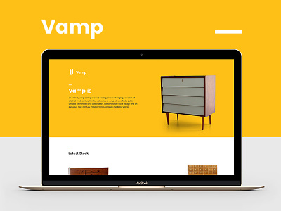 Vamp Website Redesign Concept design furniture interaction interface interior ui ux website