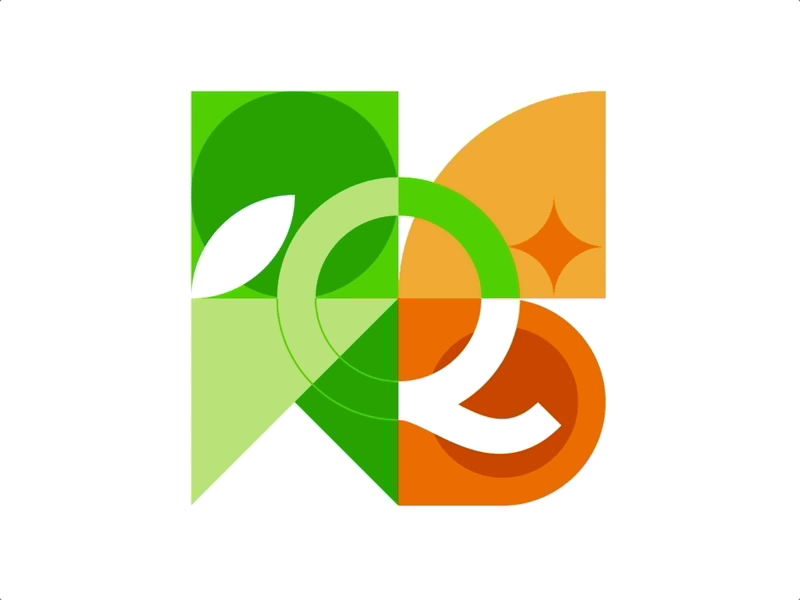 Q Animation design pattern animation identity branding logo motion