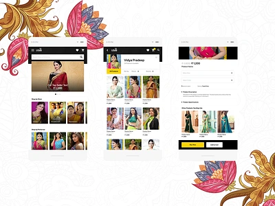 USee Mobile App actress bollywood clean design dresses ecommerce ecommerce app fashion app indian mehndi mobile app mobile app design mobile design mobile ui saree ui ux