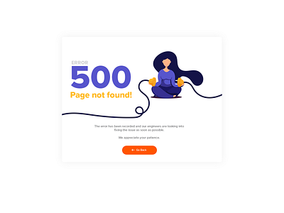 Error 500 clean design error error 500 error page minimal splash page ui webpage