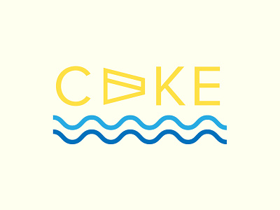 DNCE - Cake By The Ocean cake dnce graphic illustraion lyrics minimal minimalist ocean song vector art visualized