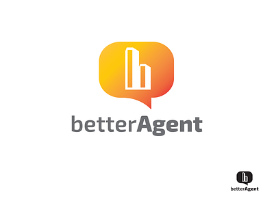 BetterAgent Logo brand and identity branding clean customer service design logo real estate