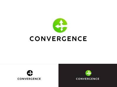 Convergence Logo brand and identity branding clean design logo